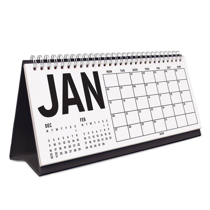 2026 Desk Calendar - Monthly Planner